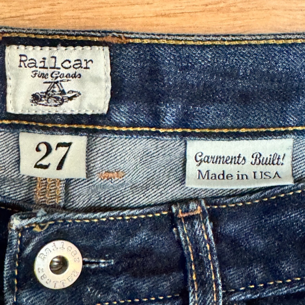 Women’s Railcar Denim Straight Leg Jeans 27 - Picture 4 of 4